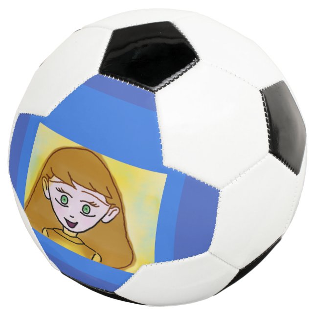 Fútbol Balón azul de Bingo Anime (Tres cuartos)