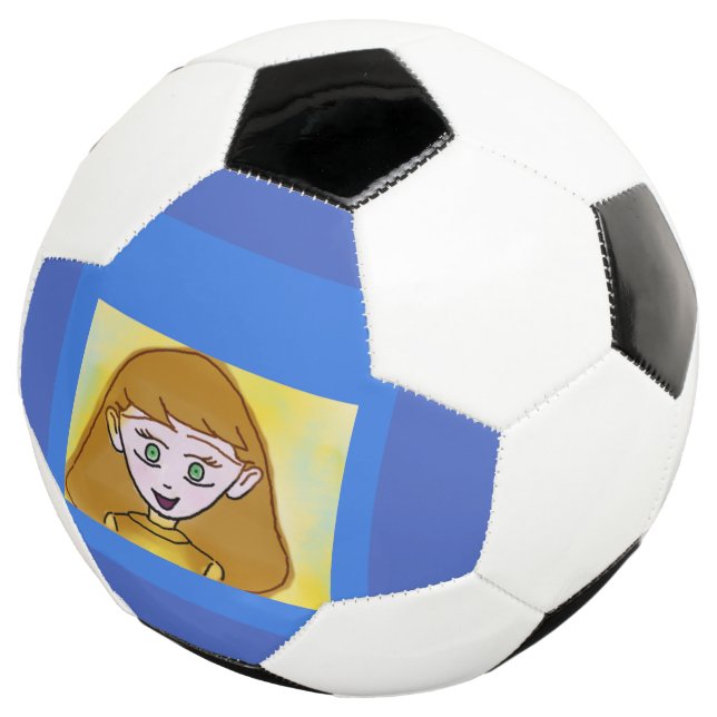 Fútbol Balón azul de Bingo Anime (Tres cuartos)