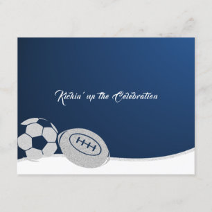 Fútbol Bar Tarjeta de recepción Mitzvah