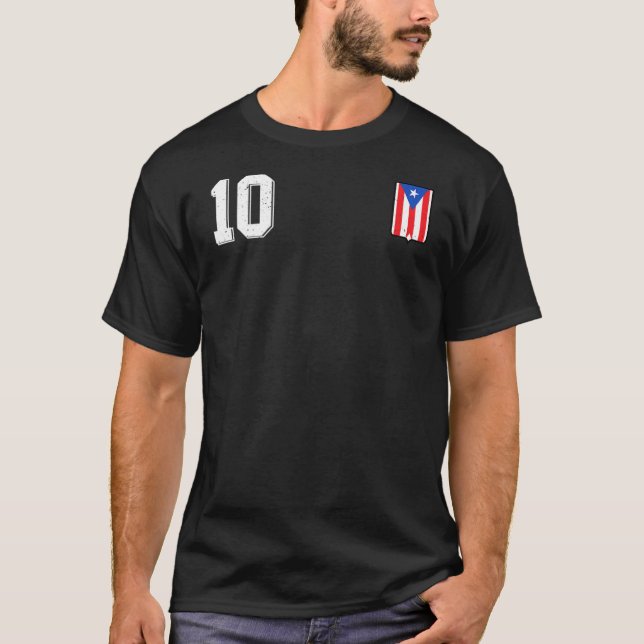 Fútbol Camiseta Futbol Retro Puerto Rico (Anverso)