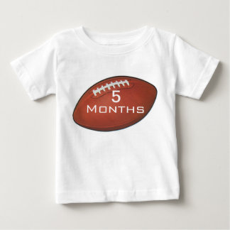Fútbol de Amer camisa del bebé de 5 meses para las