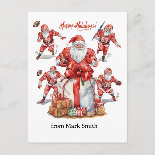 Fútbol de Navidad con Santa Claus (Anverso)