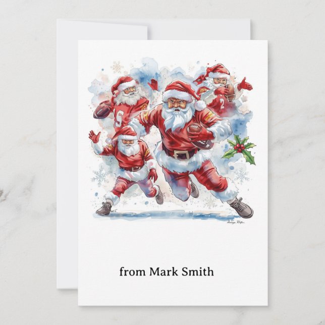 Fútbol de Navidad con Santa Claus (Anverso)