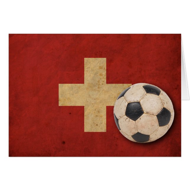 Fútbol de Suiza del vintage (Anverso (Horizontal))