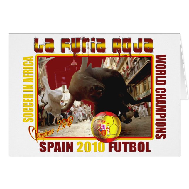 Futbol de toros español de La Furia Roja (Anverso (Horizontal))