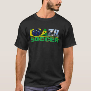 Fútbol del Brasil con la camiseta del negro de la