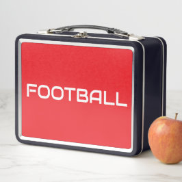 FÚTBOL Deporte Atrevido Rojo Brillante Texto Blanc