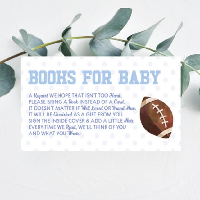 Fútbol Deportes Baby Shower Libros Para Tarjeta De (Subido por el creador)