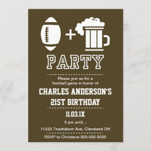 Fútbol e invitación de la cerveza