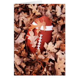 Fútbol en hojas de otoño