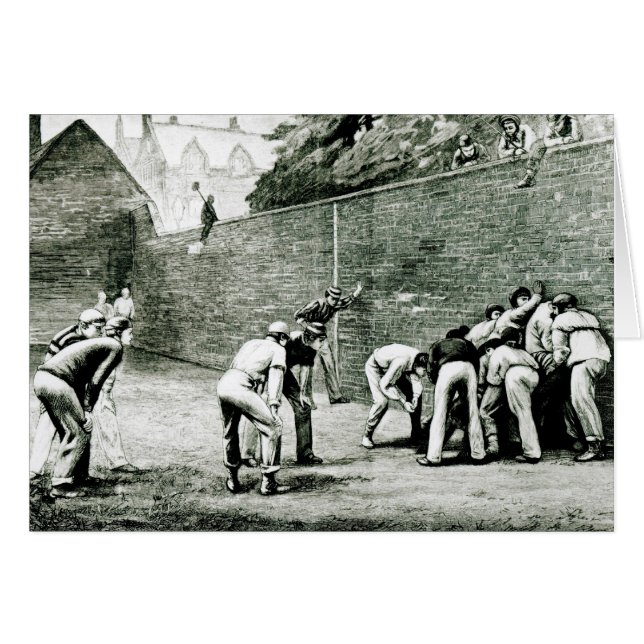 Fútbol en la pared de Eton (Anverso (Horizontal))