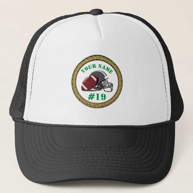 Fútbol gorra - Añadir nombre y número (Anverso)