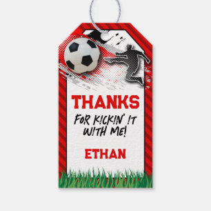 Fútbol Gracias Etiqueta RED