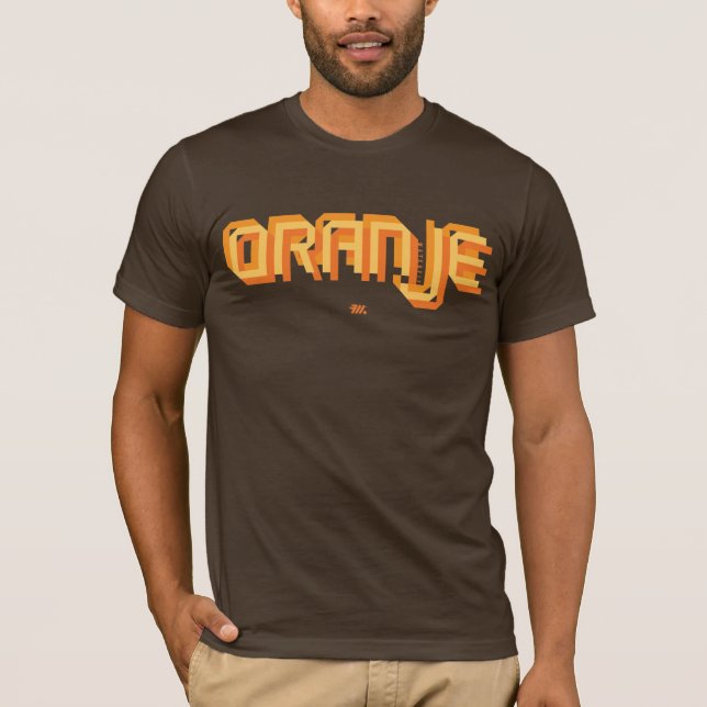 Fútbol holandés de Oranje - camisa de Brown (Anverso)