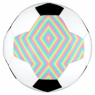 Fútbol Imagen dividida que muestra un diseño de balón de