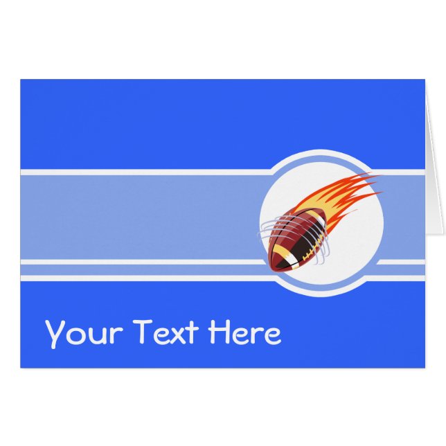 Fútbol llameante; Azul (Anverso (Horizontal))