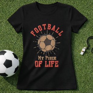 Fútbol Mi Pedazo de Vida Vintage Camiseta de Afici