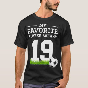 Futbol número 19 Camisa de fans Mamá Papá Abuela H