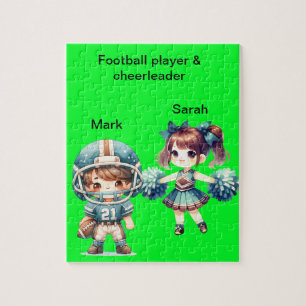 Fútbol personalizado y rompecabezas del animador J