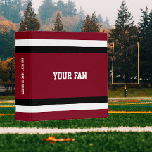 Fútbol rojo y negro personalizado