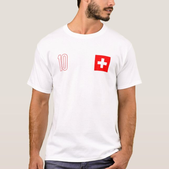 Fútbol Suiza Jersey Jersey 2022 (Anverso)