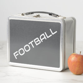 FÚTBOL Texto Blanco Deportivo Genial Fondo Gris