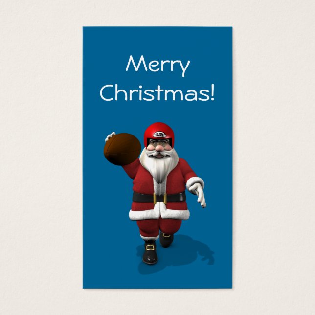Futbolista americano de Santa Claus (Frente)