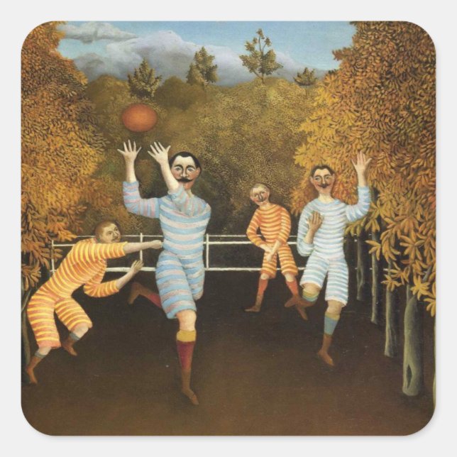 Futbolistas pegatinas de Rousseau (Anverso)