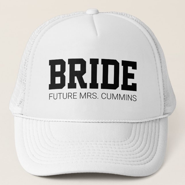 Futura Sra. Bride Bachelorette Gorra (Anverso)