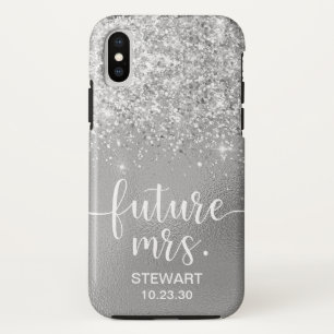 Futura Sra. Fundas para iPhone Case-Mate con Purpu