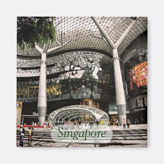 Futurista arquitectura comprando el imán de Singap