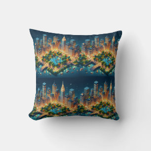 Futurista diseño de almohadas de Central Park de N