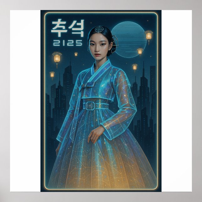 Futurista Hanbok Chuseok - Arte de ciencia ficción (Frente)