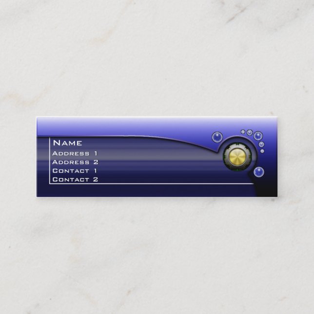 Futurista tarjeta metálica Hi Tech Faux con código (Anverso)