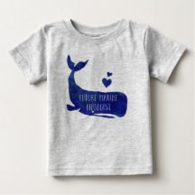 Futuro Biólogo Marino Whale Baby Football Jersey