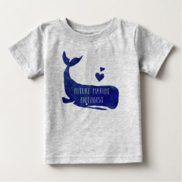 Futuro Biólogo Marino Whale Baby Football Jersey