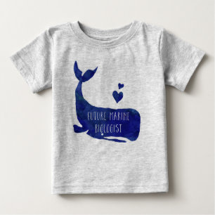 Futuro Biólogo Marino Whale Baby Football Jersey