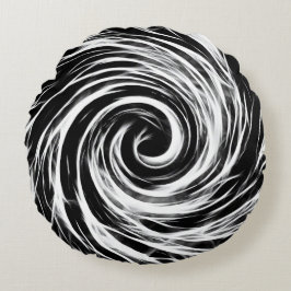 Futuro - Cojín decorativo redondo cepillado del