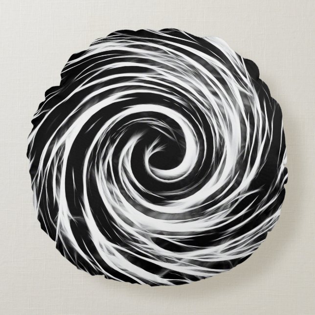 Futuro - Cojín decorativo redondo cepillado del (Anverso)