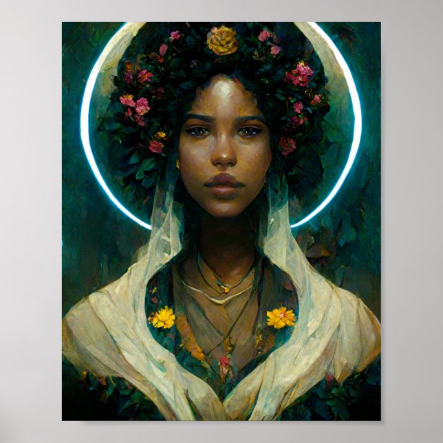 Futuro Diosa 2 Fantasía Poster de Arte de Ciencia  (Frente)