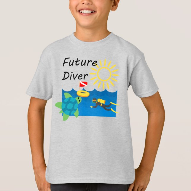 Futuro Diseñador de Buceadores - Camiseta básica p (Anverso)