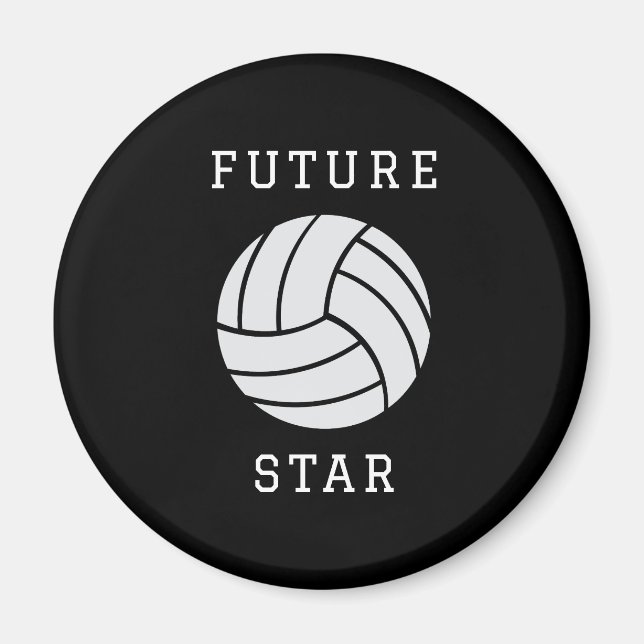 Futuro imán negro de estrella de voleibol Personal (Frente)