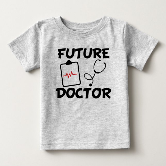 Futuro Médica linda camisa de bebé graciosa (Anverso)