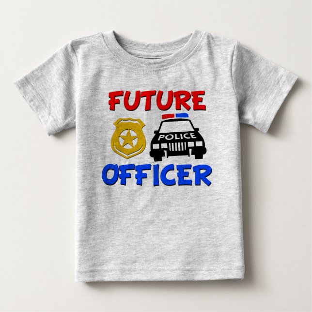 Futuro Oficial de Policía Camiseta de bebé (Anverso)
