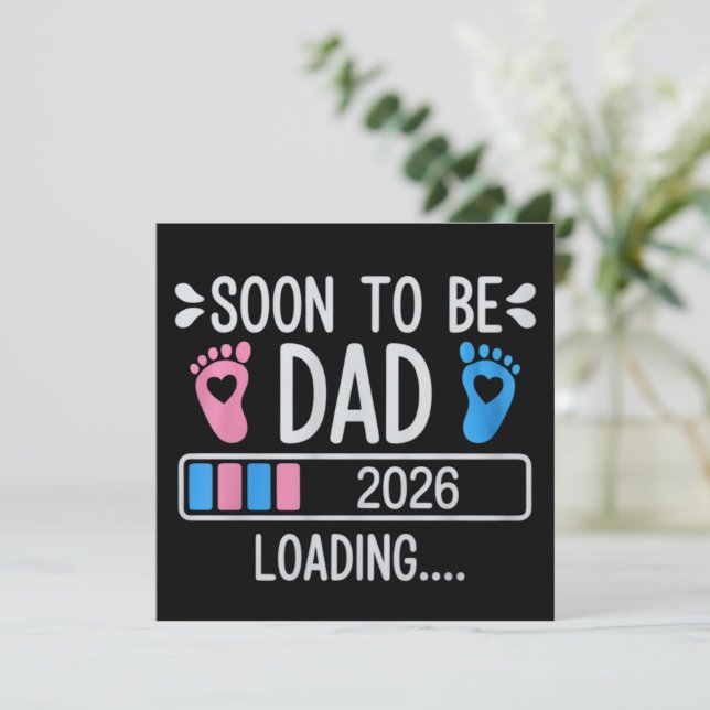 Futuro Papá 2026 Anuncio de Embarazo en Carga (Anverso de pie)