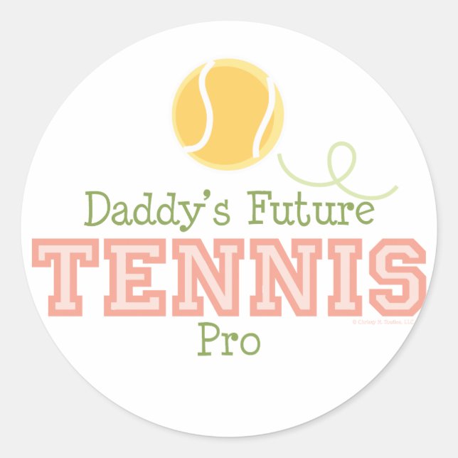 Futuro Pegatina de Papi a favor del tenis (Anverso)