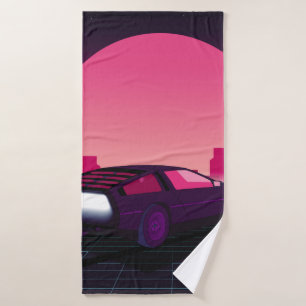 Futuro retro. Fondo de ciencia ficción estilo años