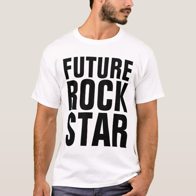 FUTURO ROCK STAR, Camisetas divertidas (Anverso)