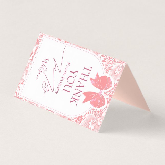 Futuro, señora, tarjeta de agradecimiento (Anverso)