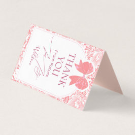 Futuro, señora, tarjeta de agradecimiento